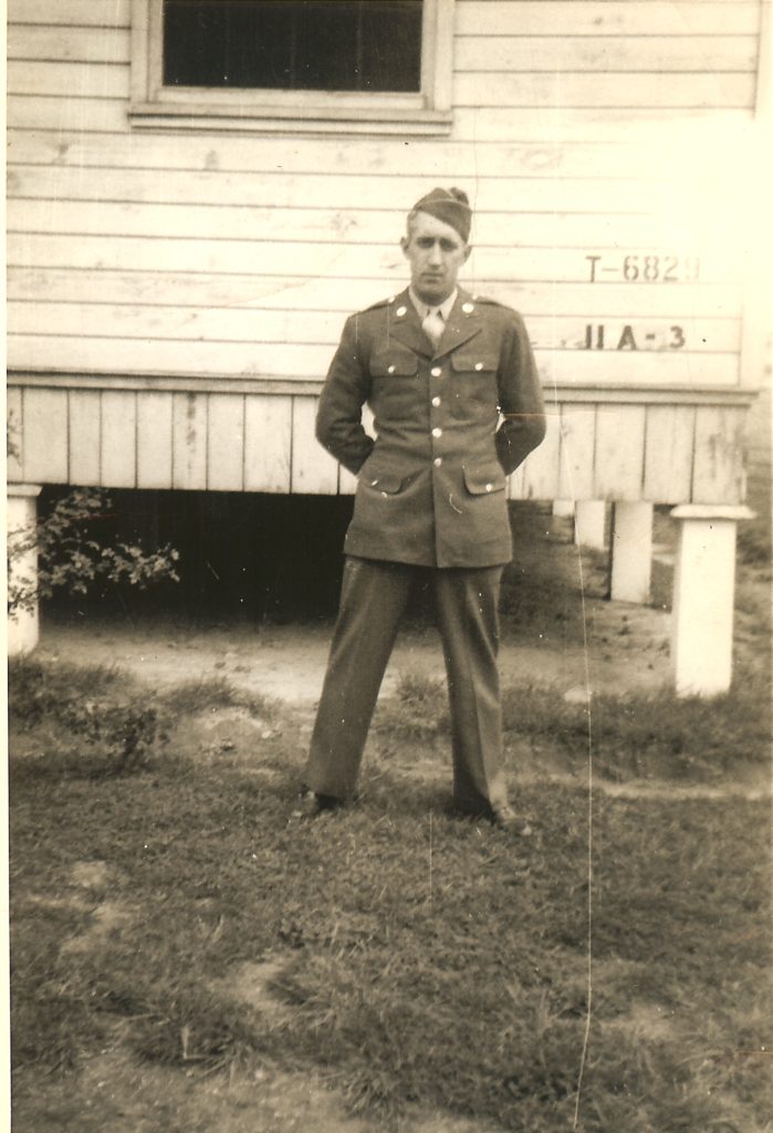 Joe Petrangelo in uniform during WW II.