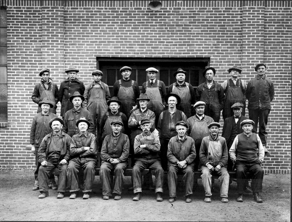 Minneapolis city workers. Cesidio is in the second row, second from the right.