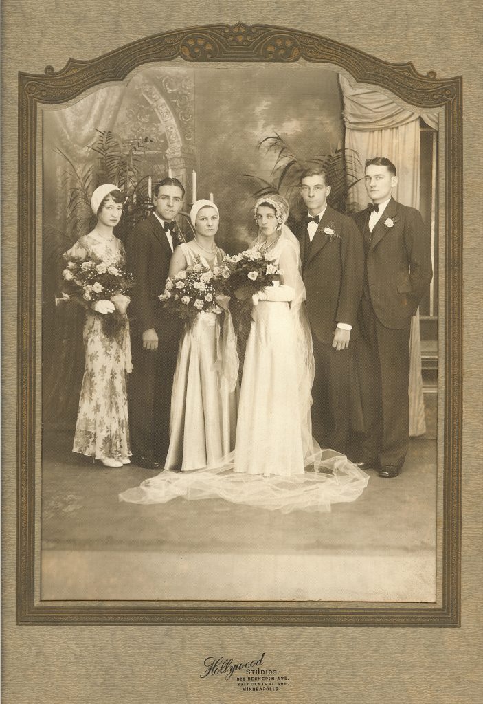 Rose and Lyle Hansen in a wedding.